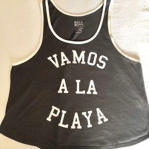 Billabong “Vamos a la playa” tank. Size M